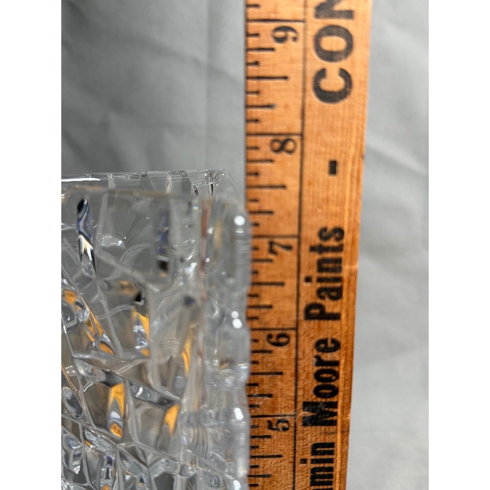 Tiffany & Co Sierra Vase Geometric Textured Rock Cut Triangle Brutalist Style - Picture 5 of 6